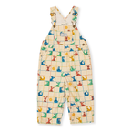 Hopscotch Austin Denim Overalls - Vanilla/Primary