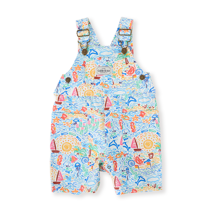 Goldie + Ace Summer Bay James Pocket Overalls - Multi