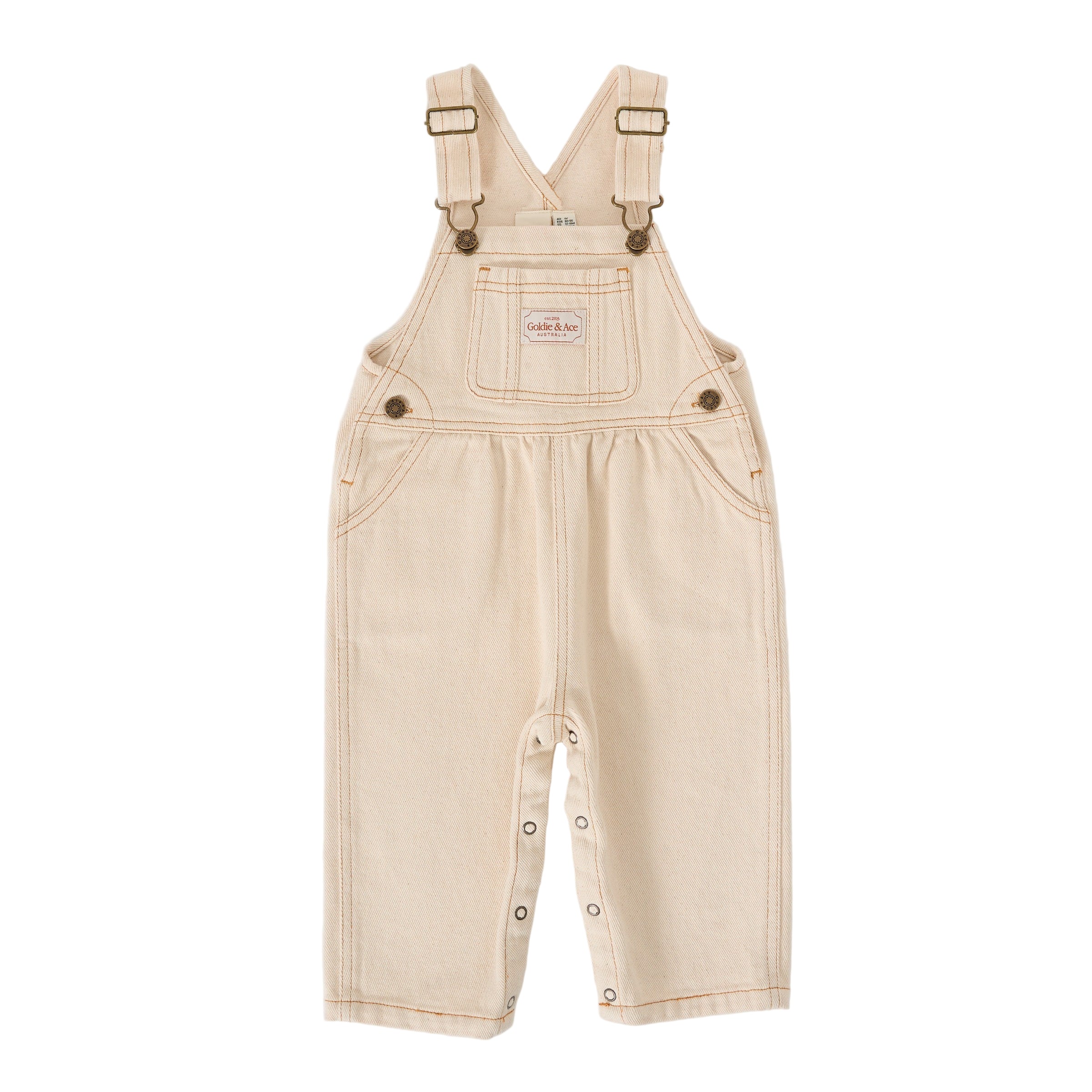 Austin Denim Overalls Oat – Daisy and Hen
