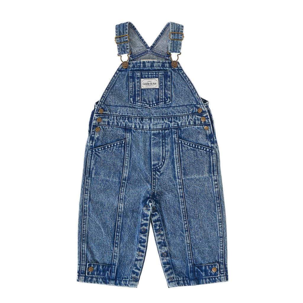 Goldie + Ace Blake Vintage Washed Denim Overalls