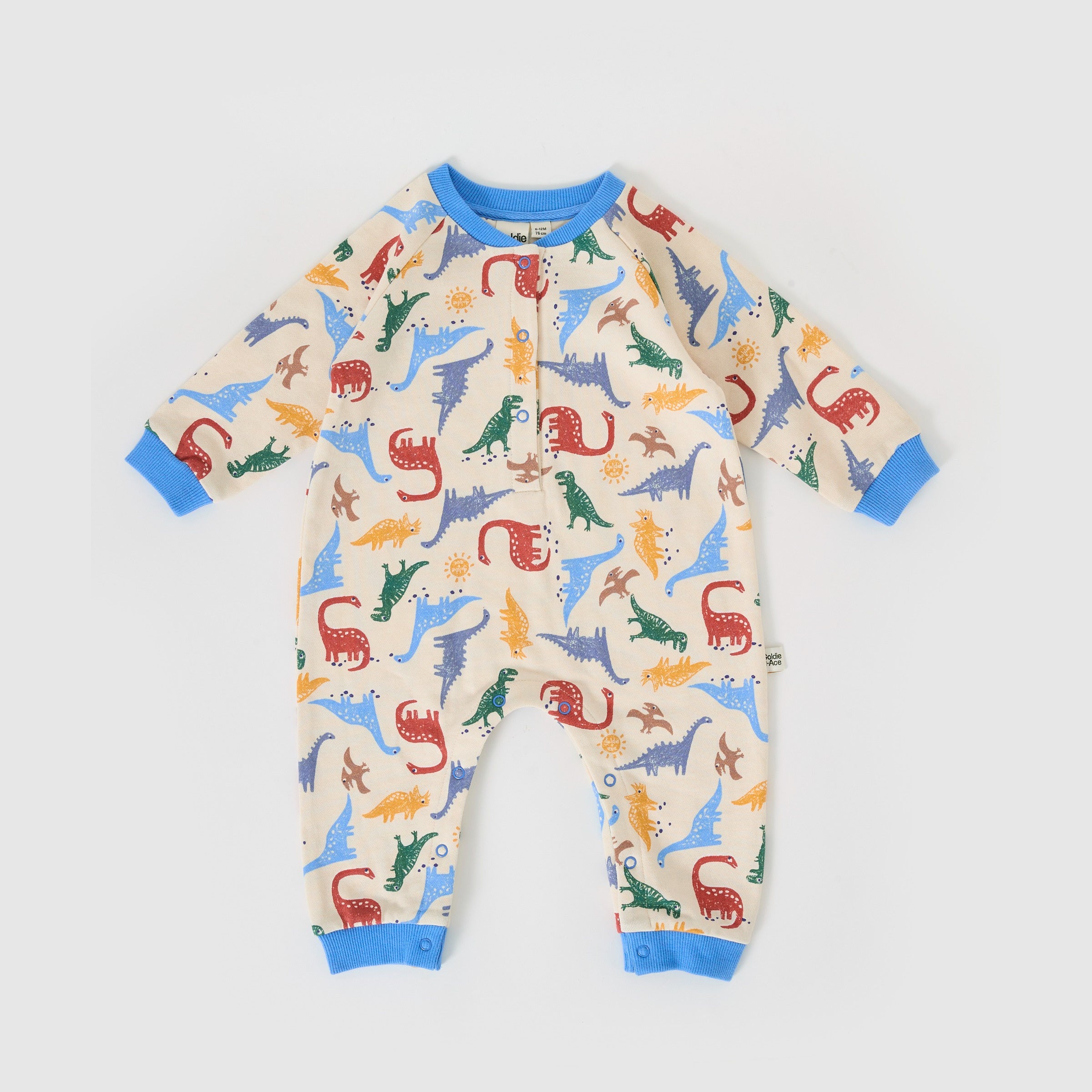 Goldie + Ace Dino-Mite Relaxed Terry Romper