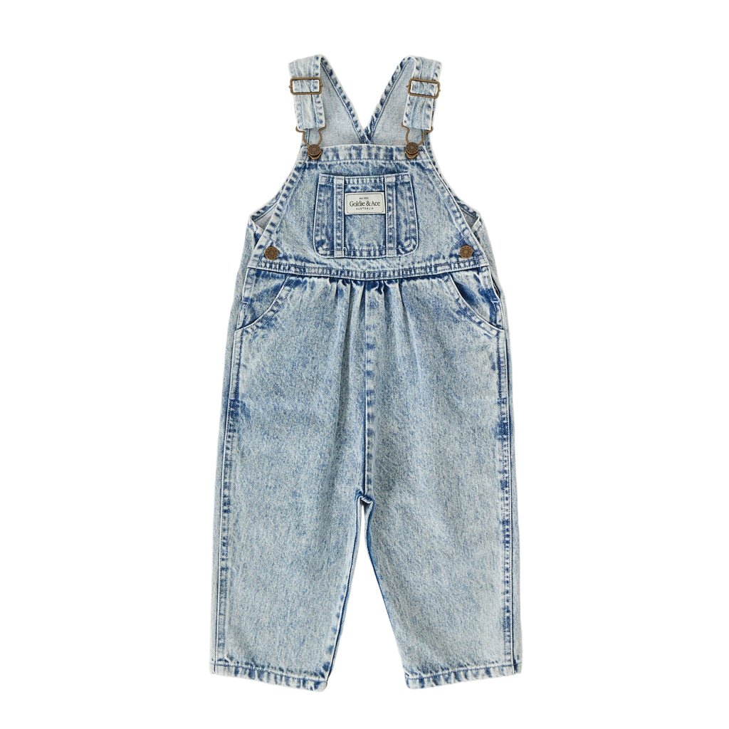 Goldie + Ace Austin Vintage Washed Denim Overalls