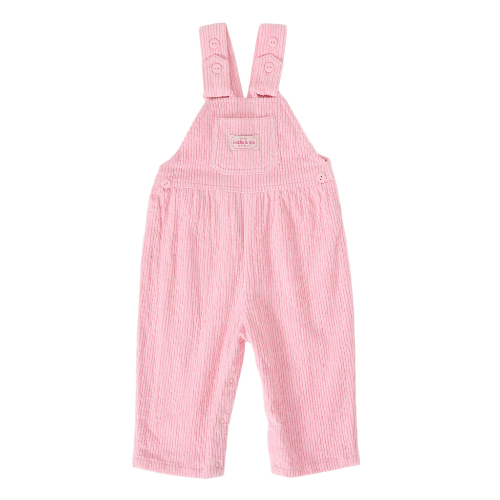 Goldie + Ace Sammy Corduroy Overalls - Sweet Pea