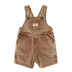 Goldie + Ace Burton Vintage Washed Denim Overalls Brown