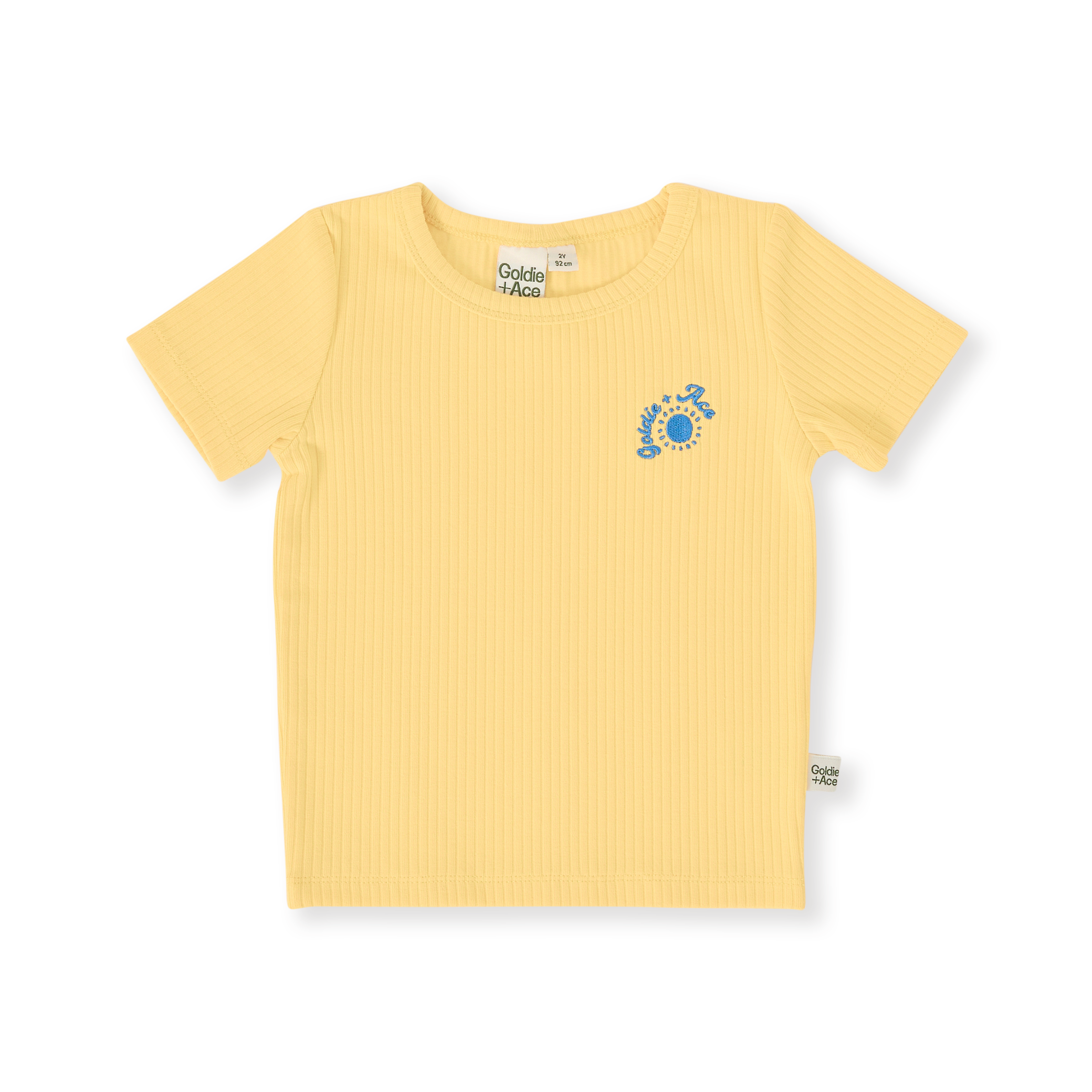Goldie + Ace Kai Rib T-Shirt - Lemon