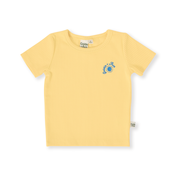 Goldie + Ace Kai Rib T-Shirt - Lemon