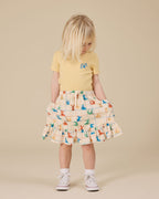 Hopscotch Maya Pocket Skirt - Vanilla/Primary