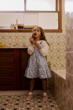 Tully Tiered Pinafore Dress Seaside Daisy