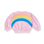Over The Rainbow Puff Sleeve Sweater - Candy