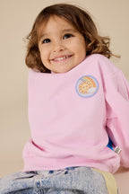 Over The Rainbow Puff Sleeve Sweater - Candy
