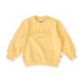 Goldie Crew Embroidered Sweater - Lemon