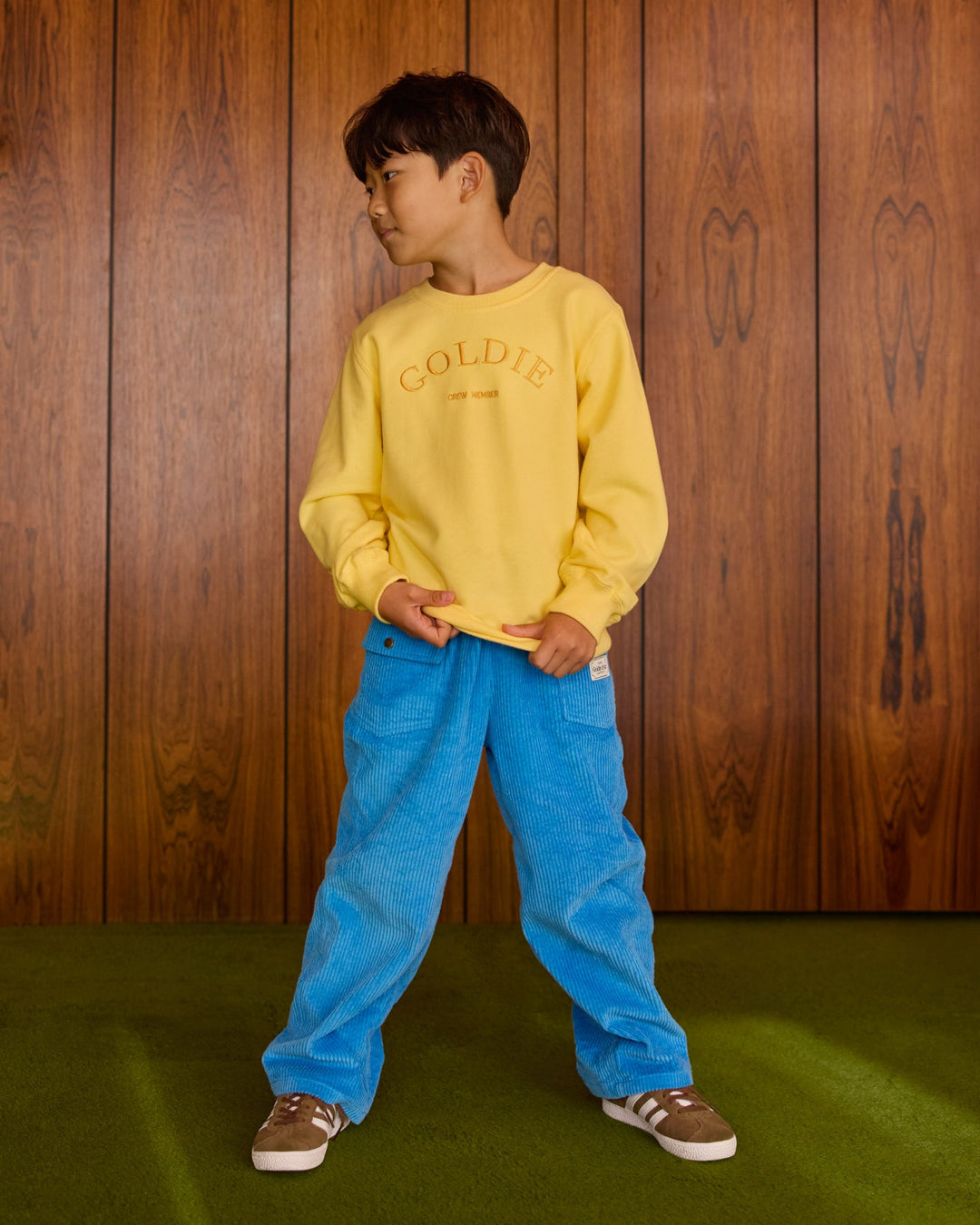 Goldie + Ace Arlo Wide Leg Corduroy Pocket Pant