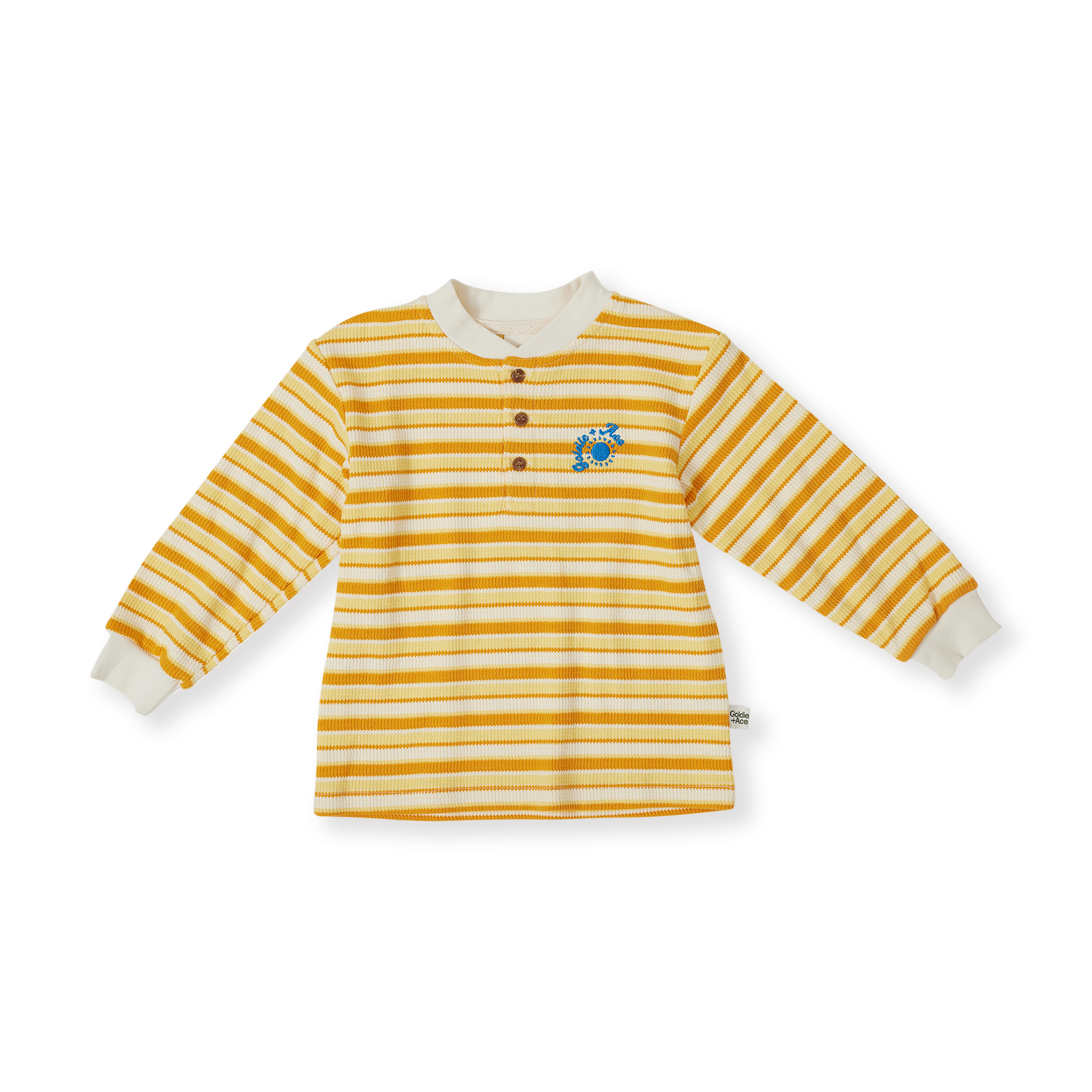 Sunshine Stripe Long Sleeve Top - Lemon/Golden
