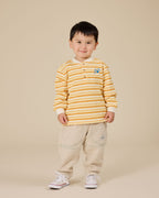 Sunshine Stripe Long Sleeve Top - Lemon/Golden