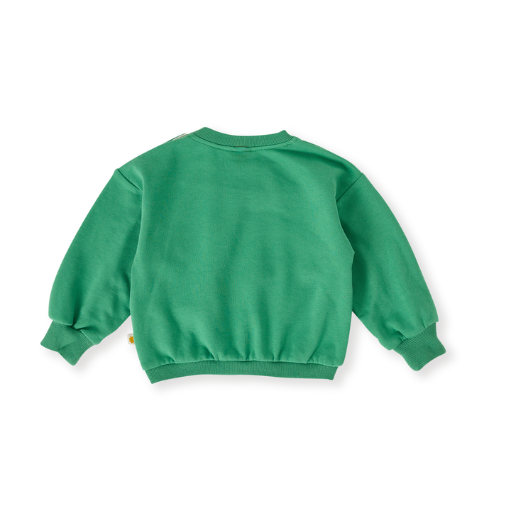 Goldie + Ace Sunshine Piped Panel Sweatshirt - Fern/Vanilla
