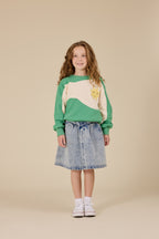 Esta A-Line Denim Skirt - Light Denim