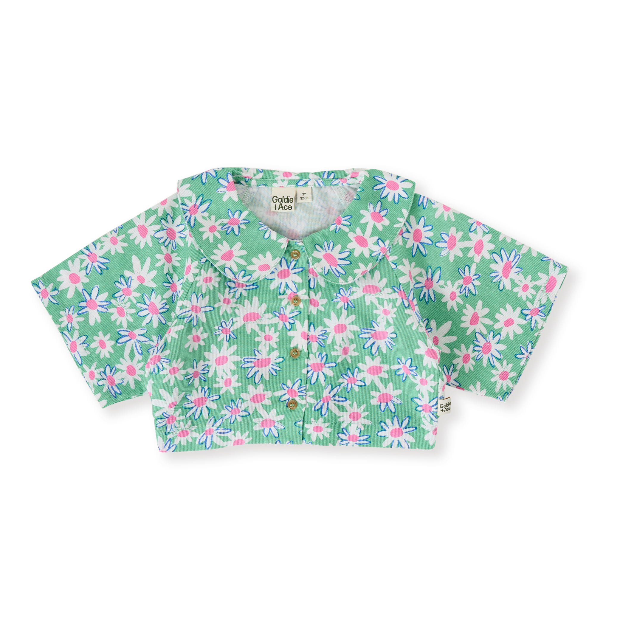 Goldie + Ace Daisy Patch Abigail Blouse - Moss
