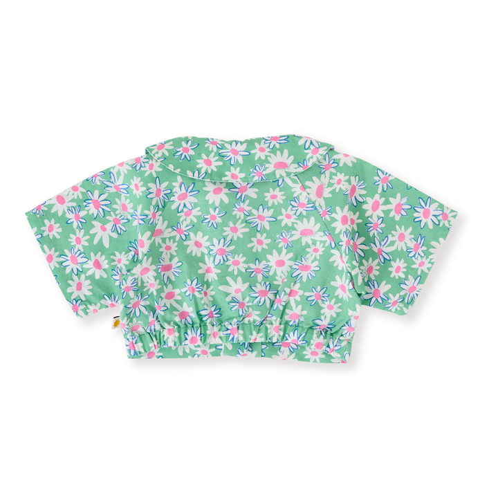 Goldie + Ace Daisy Patch Abigail Blouse - Moss