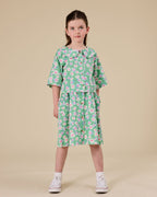 Goldie + Ace Daisy Patch Presley Pocket Skirt - Moss