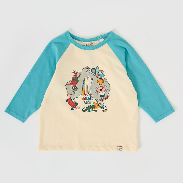 Goldie + Ace Team Goldie Raglan Long Sleeve Top