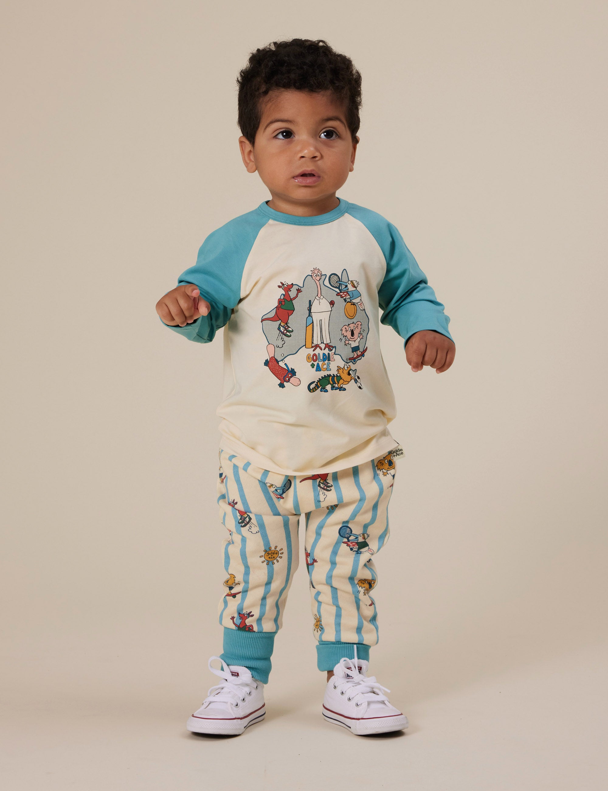 Goldie + Ace Team Goldie Raglan Long Sleeve Top