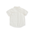 Goldie + Ace Holiday Linen Blend Shirt - White