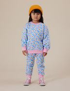 Goldie + Ace Seaside Daisy Relaxed Terry Sweater