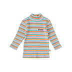 Goldie + Ace Candy Stripe Embroidered Rib Skivvy