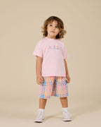 Rainbow Gingham Kirby Relaxed Shorts - Multi