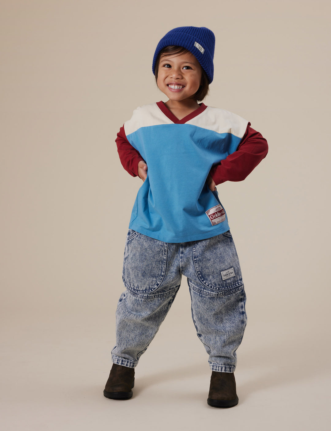 Goldie + Ace Wool Beanie  - Navy