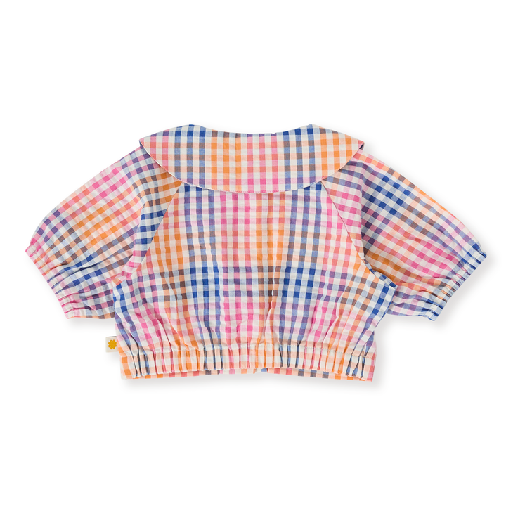 Goldie + Ace Rainbow Gingham Beatrice Blouse - Multi