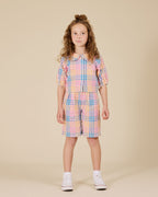 Rainbow Gingham Kirby Relaxed Shorts - Multi