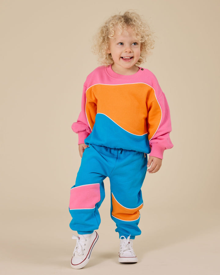 Goldie + Ace Rudy Piped Panel Sweatpants - Sunrise