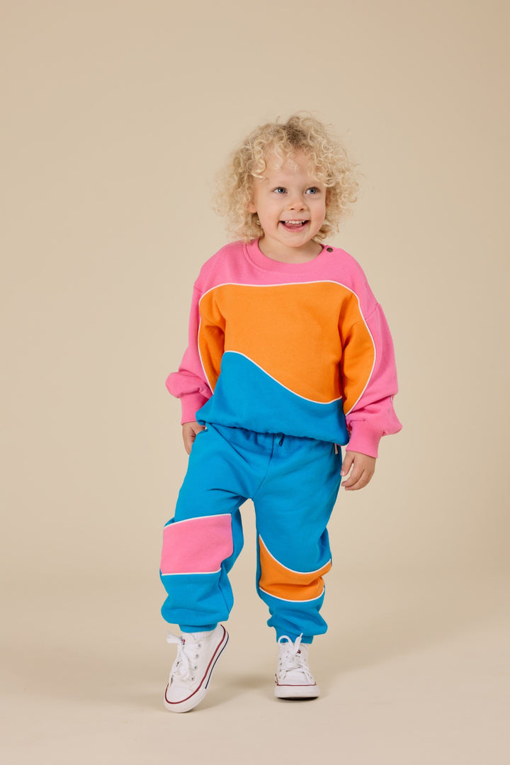 Goldie + Ace Rudy Piped Panel Sweatpants - Sunrise
