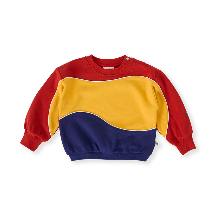 Goldie + Ace Nash Piped Panel Sweatshirt - Outback