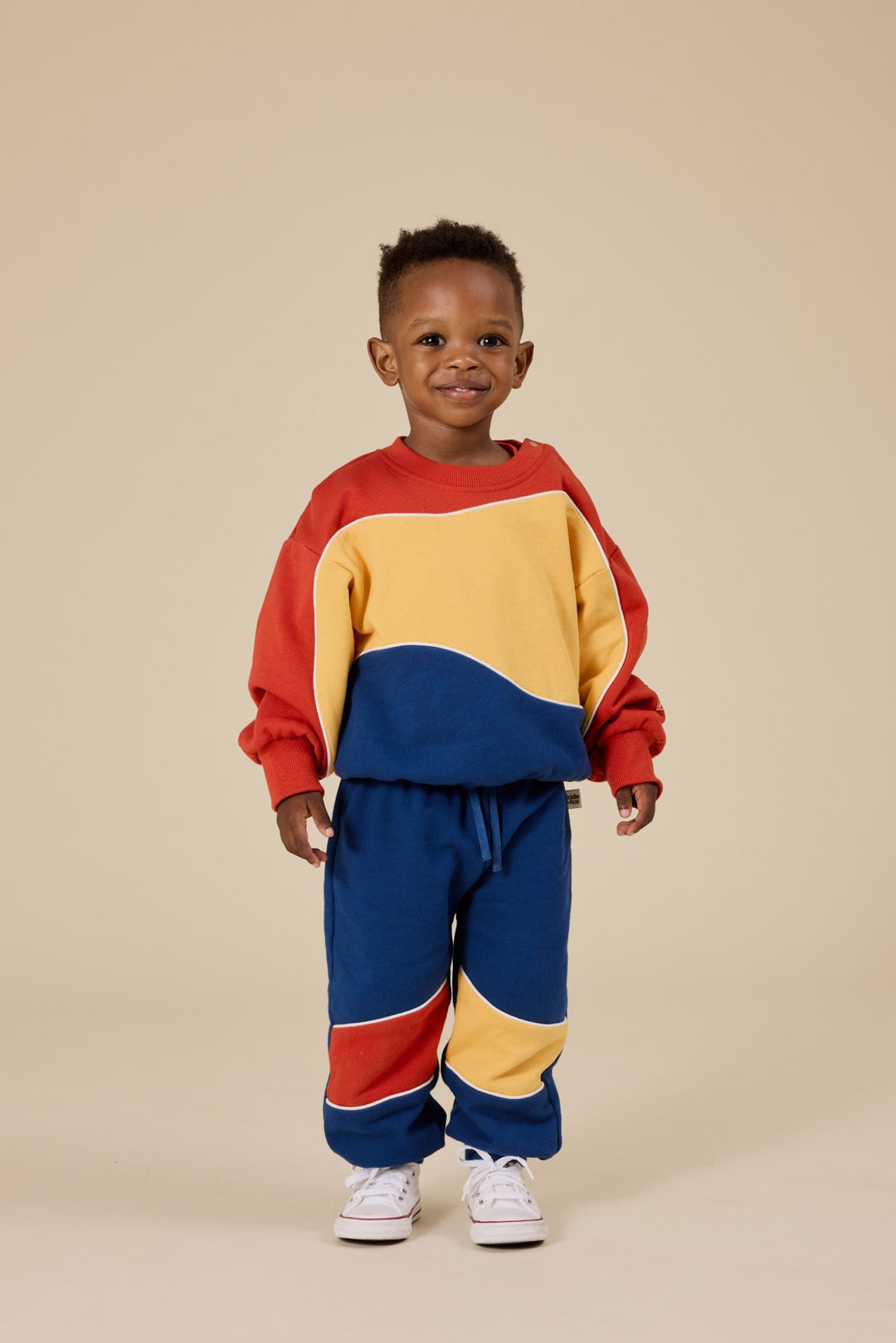 Goldie + Ace Nash Piped Panel Sweatshirt - Outback