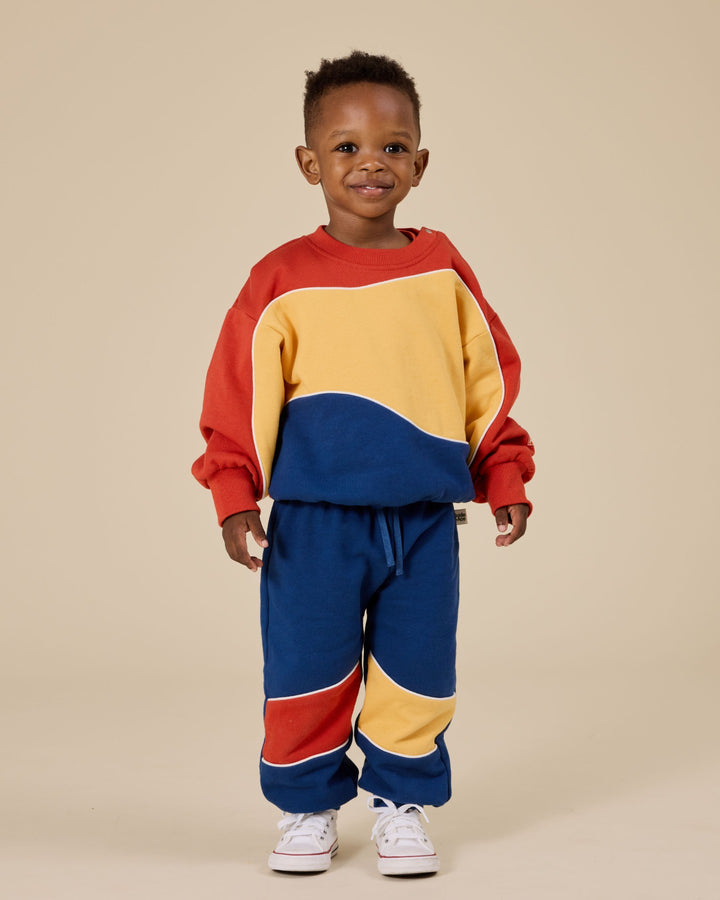 Goldie + Ace Nash Piped Panel Sweatshirt - Outback