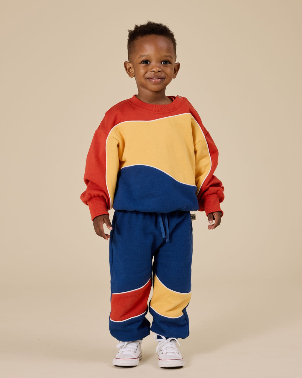 Goldie + Ace Rudy Piped Panel Sweatpants - Outback