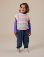 Embroidered Rib Skivvy Grape