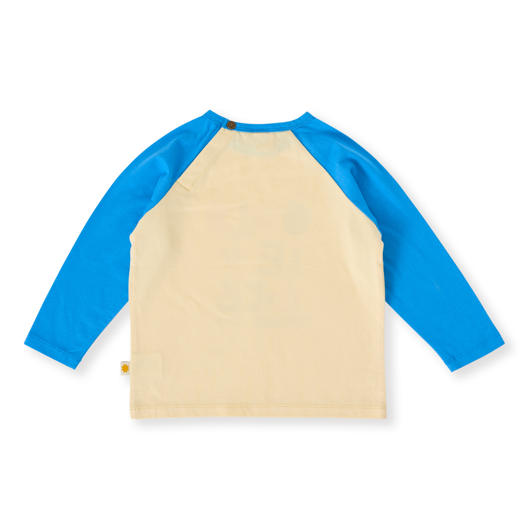 Goldie + Ace G'Day From The Bay Long Sleeve Top - Vanilla/Blue