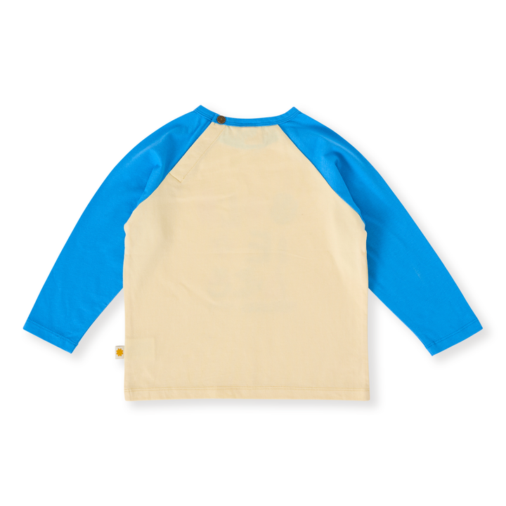 Goldie + Ace G'Day From The Bay Long Sleeve Top - Vanilla/Blue