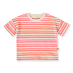 Goldie + Ace Watermelon Stripe T-Shirt - Pink/Peach