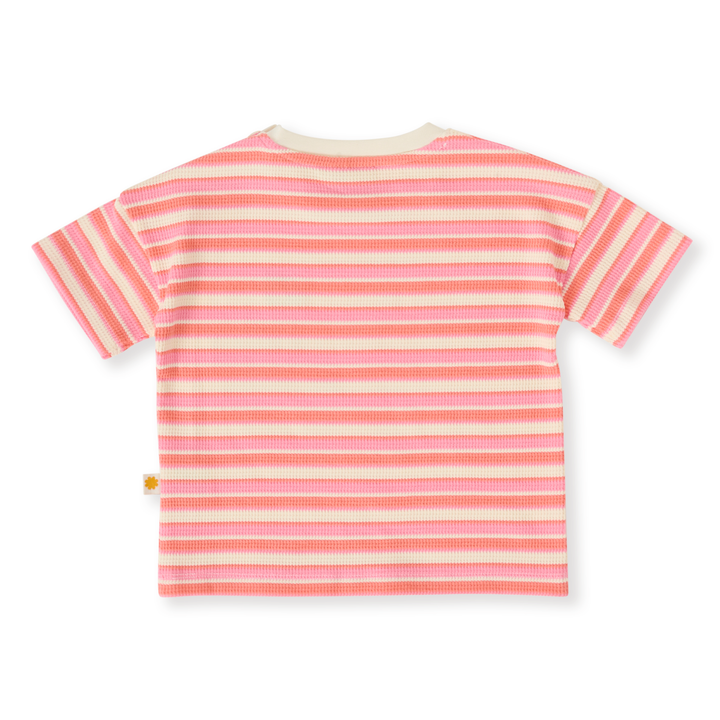 Goldie + Ace Watermelon Stripe T-Shirt - Pink/Peach