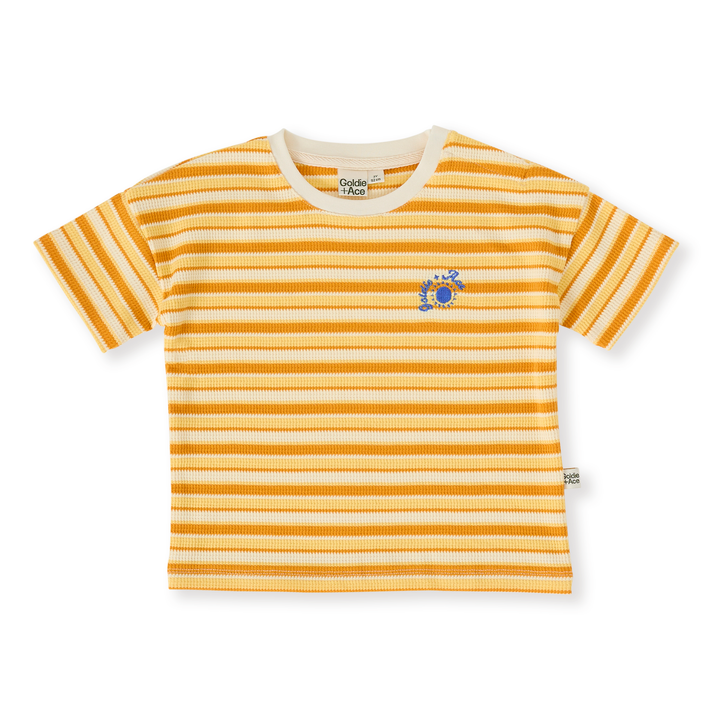 Goldie + Ace Sunshine Stripe T-Shirt - Lemon/Golden