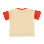 Goldie + Ace Hop Skip Jump T-Shirt - Vanilla/Apple Red