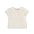 Laura Puff Sleeve Collar Top - White