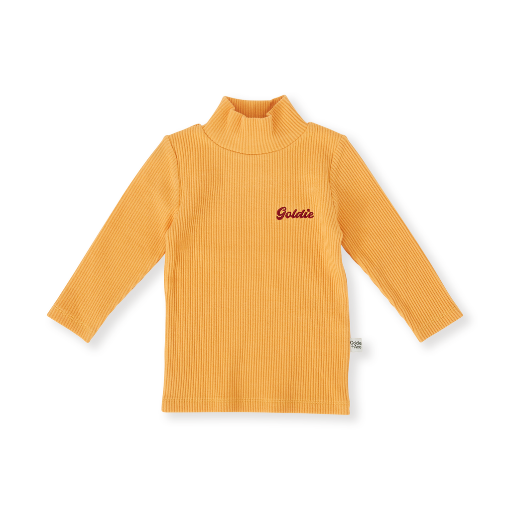 Embroidered Rib Skivvy - Golden