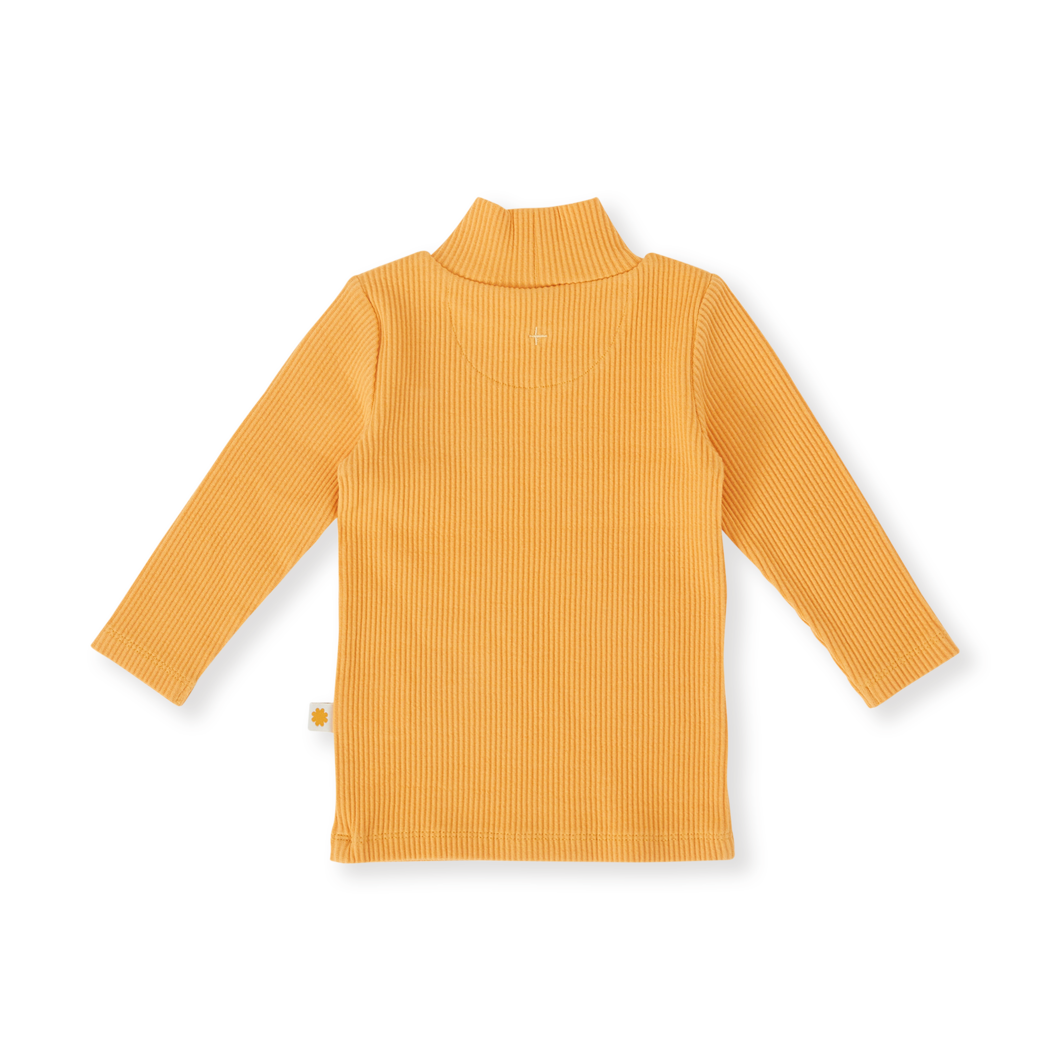 Embroidered Rib Skivvy - Golden