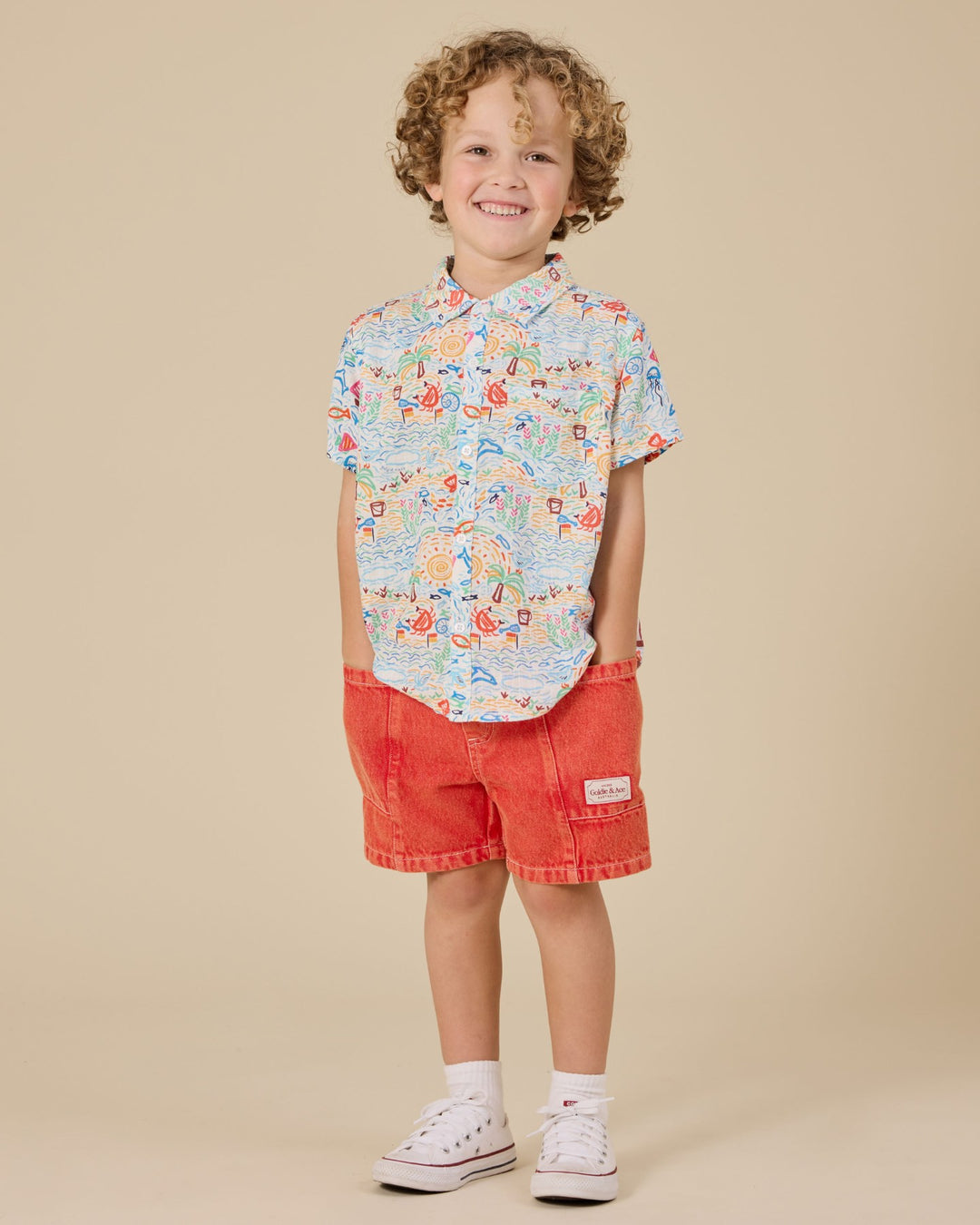 Goldie + Ace Summer Bay Holiday Shirt - Multi