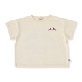 Nautical Flag Oversized T-Shirt - Cream